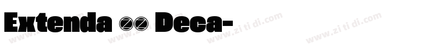 Extenda 30 Deca字体转换